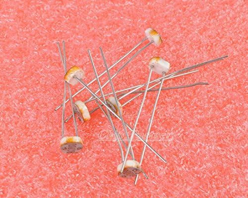 wonderfullshop20PCS Photoresistor GL5528 LDR Photo Resistors Light-Dependent