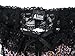 Trixx Intimates Women's Leopard Open Crotch Open Rear Thong Black