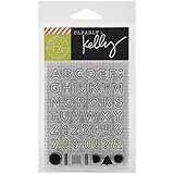 Hero Arts Kelly's Outline Letters Stamp Set, Clear