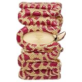 Roberto Cavalli Ladies Cleopatra Analogue Watch R7253195647 with Yellow Gold PVD Dial, Red Enamel and Stainless Steel Case