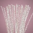 12" WHITE CHENILLE METALLIC PIPE CLEANER