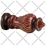 Kirsch Buckingham Leaf Lamp Finial New Oak