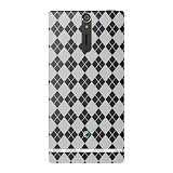 Amzer AMZ93453 Luxe Argyle High Gloss TPU Soft Gel Skin Fit Case Cover for Sony Xperia S – Retail Packaging – Clear