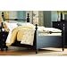 889 Series Panel Bed in Black Size: Queen