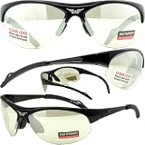 Bad Boys Clear Mirror Lens Sunglasses, Motorcycle ATV Sports Eyewear