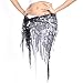 BellyLady Belly Dance Hip Scarf Shawl With Fringe Tribal Triangle Tassles Wrap
