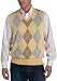 IZOD Men's Argyle Sweater Vest,Yale Yellow,Large