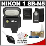 Nikon 1 SB-N5 Speedlight Flash with Nikon ML-L3 Shutter Release Remote Comtrol + Accessory Kit for 1 V1 Interchangeable Lens Digital Camera