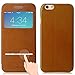 Baseus iPhone 6 Plus Case, Aerb Classic Series Smart Window View Touch Metal Front Flip Cover Folio Case for iPhone 6 Plus 5.5