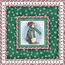 DAYDREAMS DEBBIE MUMM CANDY CANE PENGUIN COUNTED CROSS STITC-8X8