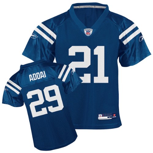 Reebok Indianapolis Colts Joseph Addai Boys Replica Jersey Kids 5-6 Medium