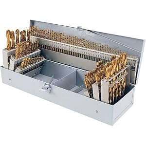 Steelex Plus D1138 115 Piece HSS Tin Drill Bit Set in Index by 