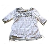 IKKS - White & Grey stripe tunic (size 12 M)
