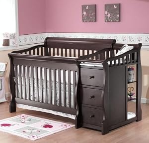 Sorelle Tuscany Convertible Crib and Changer Combo