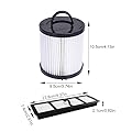 Safercctv Replacement EF6 HEPA Exhaust Filter and Vacuum Dust Cup Filter
