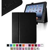 Fintie Folio PU Leather Case Cover for iPad 4th Generation With Retina Display, iPad 3 & iPad 2 (Black)