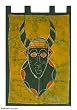 Batik wall hanging, 'The King's Mask'
