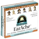 Source Naturals Wellness EarAche, Children's Formula, Homeopathic Tablets , 48 tablets (Pack of 3)