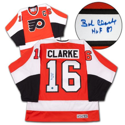 BOBBY CLARKE Philadelphia Flyers SIGNED 74-Cup Jersey