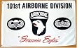 101st Airborne "White" MILITARY Flag - 3 foot by 5 foot Polyester (NEW)