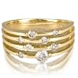 FOJO's 10K Yellow Gold Diamond Strand Ring (.50 ct. tw.)