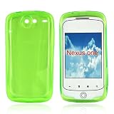 for Google Nexus One Silicone Skin Case CLEAR GREEN