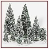 Department 56 Village Bag-O-Frosted Topiaries