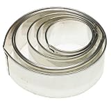 Kaiser Bakeware Ring Cookie Cutter, Set of 6