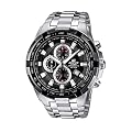 CASIO EF-539D-1AVEF Edifice - Reloj de caballero de cuarzo, correa de acero inoxidable color varios colores (con cron�metro)