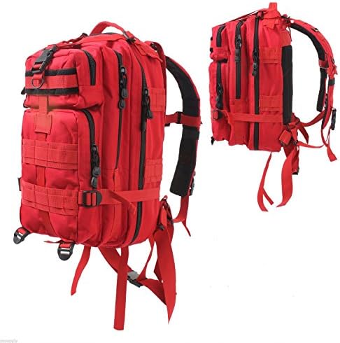 Medium Transport Pack Backpack Tactical Military Style Red Ems Emt Rothco