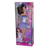Barbie 2008 Fashion Fever 12 Inch Doll - Teresa with Glamour Metallic Lavender Party Dress, Necklace, Purse, High Heel Shoes and Hairbrush Plus Cell Phone Charm For You