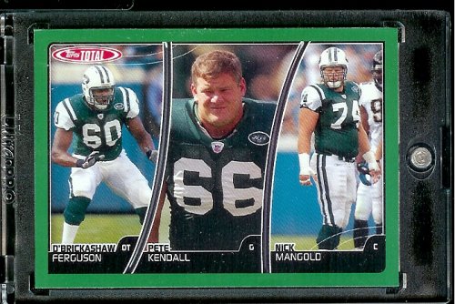 2007 Topps Total # 153 D'Brickashaw Ferguson / Nick Mangold / Pete Kendall - New York Jets - Football Card