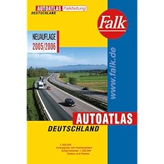 Falk Autoatlas Deutschland 1:500 000 - 2005/2006 Falkfaltung - mit Postleitzahlen