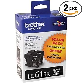 Brother LC612PKS Ink Cartridges - 2 Pack (Black)