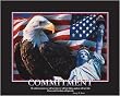 Patriotic - Commitment -Canvas, Motivational Poster