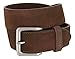 Square or Oval Antique Buckle Casual Jean Suede Leather Belt 1-1/2