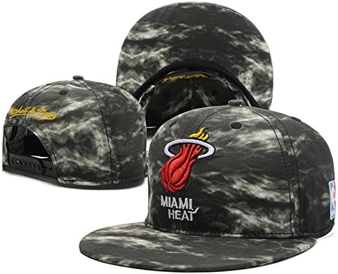 Miami Heat Black Digital Camo Reflective Visor Snapback Adjustable Hat 2