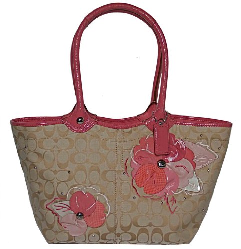 Coach Signature Bleecker Flower Tote 16276