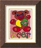 Bear Framed Art Print by Karen Gutowsky,15.4 in. x 18.1 in. Framed