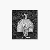 Stanford Cardinal Stanford Basketball Backboard Pendant - Sterling Silver Jewelry