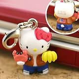 Sanrio Gotouchi Hello Kitty Japan Area Limited Food Bazaar / Okachimachi Zipper Pulls--Japanese Import! ***Free Domestic Standard Shipping for This Item! ***
