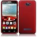 Fierce 2 7040T, Pop Icon A564C Case - Wydan (TM) Rubberized 2-Piece Snap On Hard Case Cover For Alcatel One Touch Fierce 2 7040T - Red w/Wydan Stylus Pen