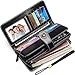 Womens RFID Wallets Extra Large Capacity Simple Elegant Long Trifold