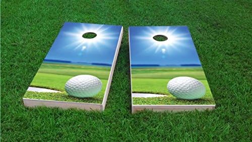 Custom Cornhole Boards "Sunny Golf" Cornhole Boards (Light Weight), 1x4 (Light Weight)