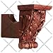 Kirsch Buckingham Acantus Leaf Scarfholder:Gold Leaf