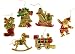 Pack of 192 Train, Santa, Boot, Bell, Rocking Horse & Sleigh Christmas Ornaments