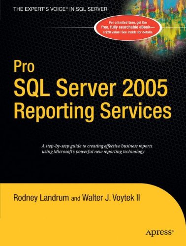 pro sql server 2005 reporting services