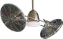 Minka-Aire Fans F602-BN/CH 42" Gyro Double Brushed Nickel Ceiling Fan w/ Light, Wall Ctrl & Blades