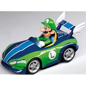  Mario Kart Wii Exclusive 3.5 Inch Pull Speed Car Wild Wing Luigi