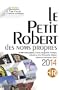 Petit Robert noms propres 2014